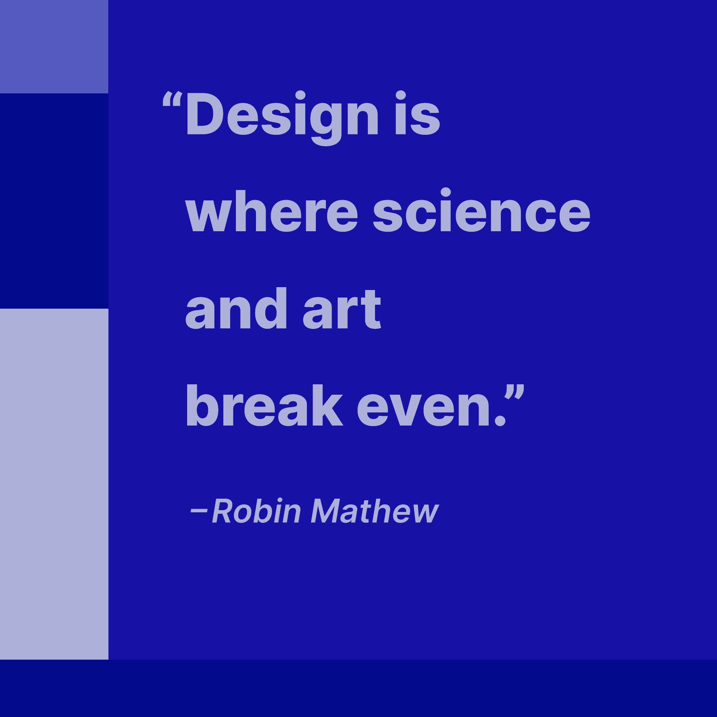 Blue Ratio Poster - Design Quote