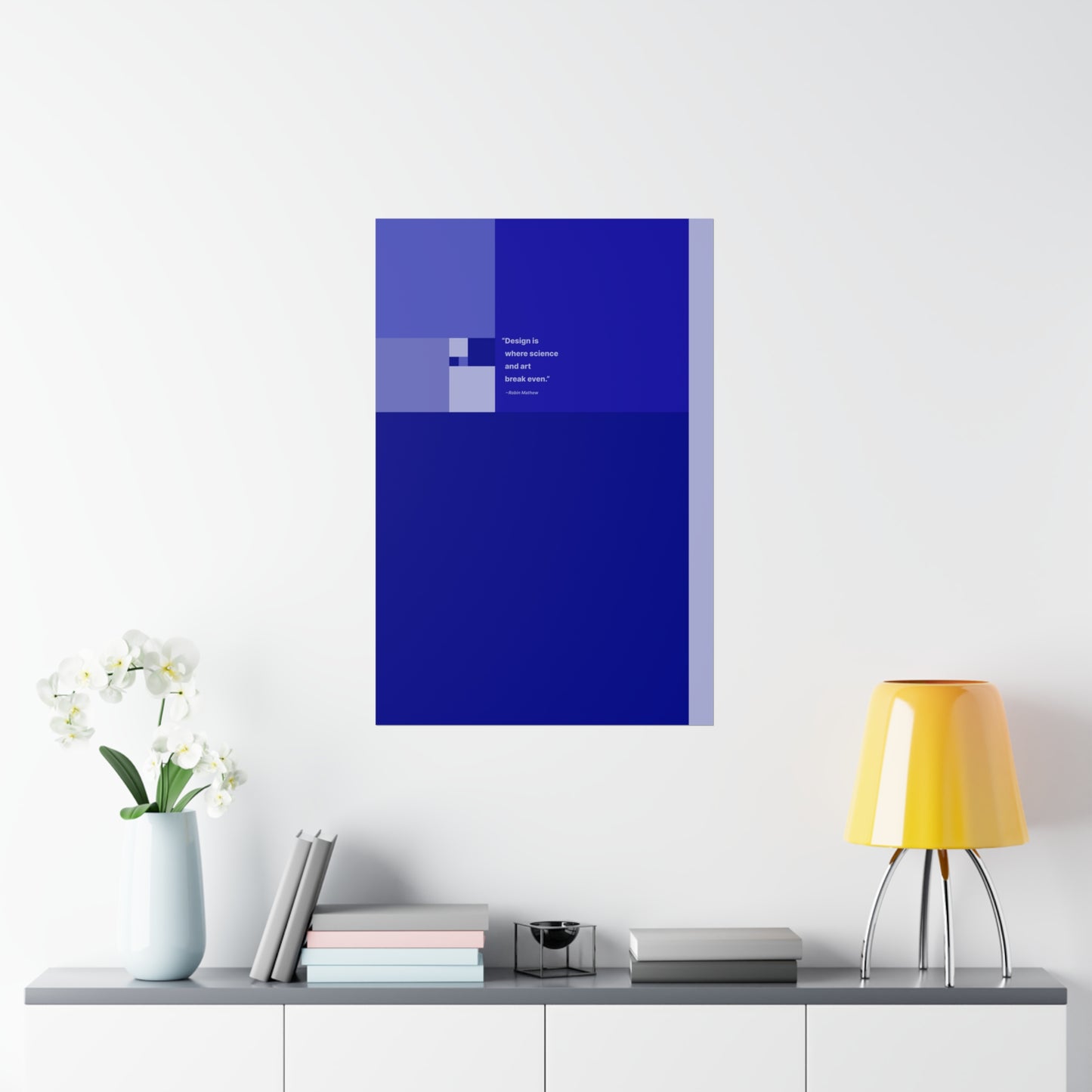 Blue Ratio Poster - Design Quote